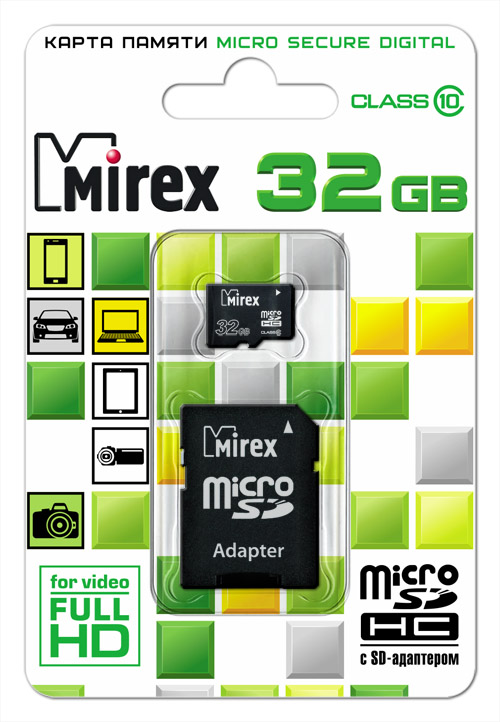 фото Карта памяти mirex micro sdhc 32gb
