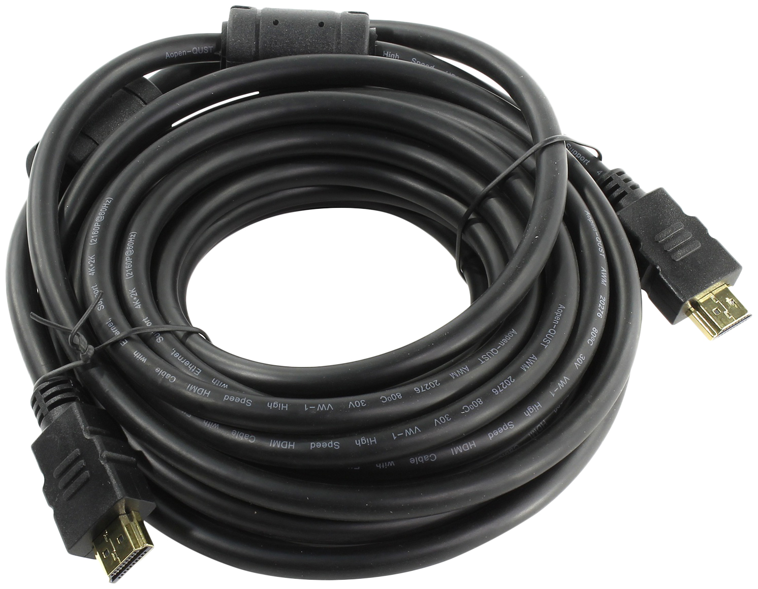 фото Кабель aopen hdmi - hdmi, 7,5м black (acg711d)