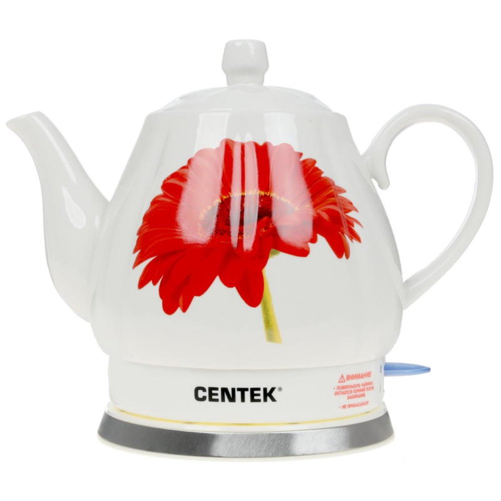 Чайник электрический Centek CT-0062 2 л белый, красный