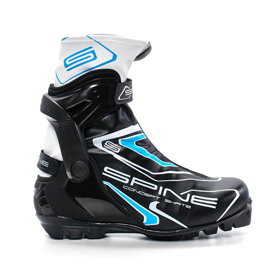 фото Ботинки для беговых лыж spine concept skate 496/1 sns 2019, black/blue/white, 43