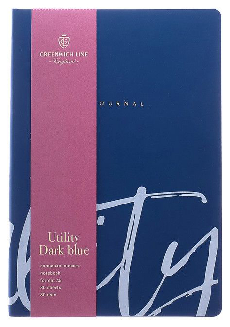 

Записная книжка Greenwich Line «Utility. Dark blue», А5, 80 листов, клетка