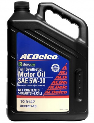 фото Моторное масло ac delco motor oil full synthetic 5w-30 4,73л acdelco