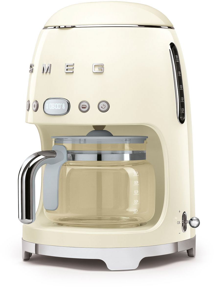 Кофеварка капельного типа Smeg DCF02CREU Cream кофеварка smeg dcf02pbeu пастельный голубой