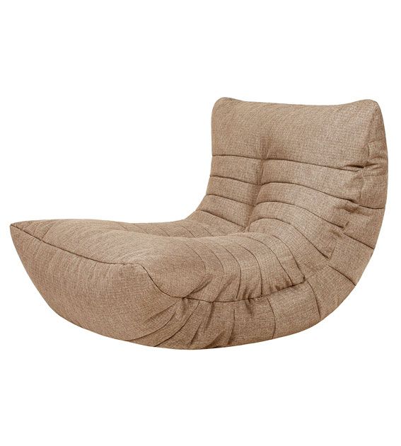 фото Бескаркасное кресло-кокон папа пуф cocoon chair one size, рогожка, biege (бежевый)