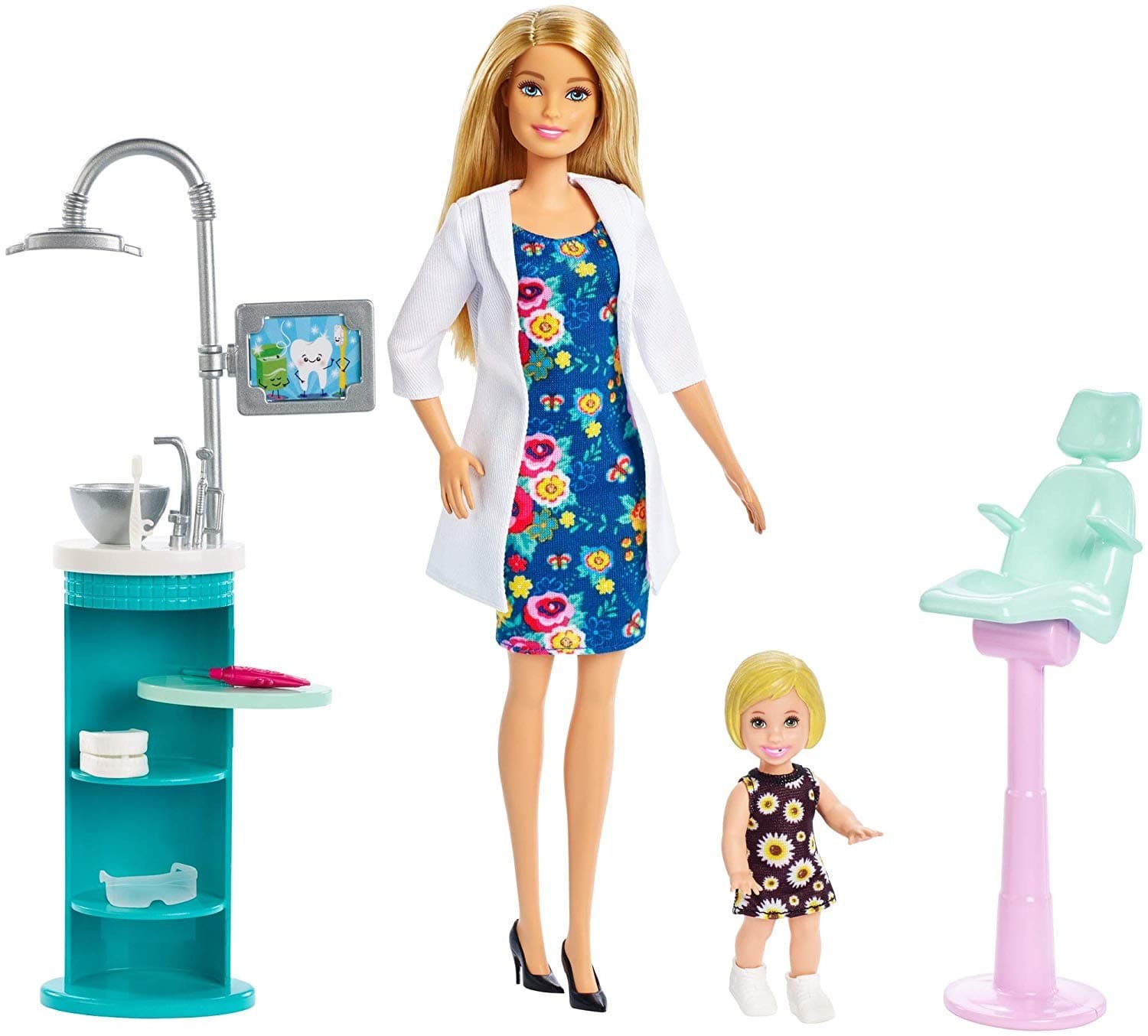 

Игровой набор с куклой Barbie Кем быть Дантист FXP16