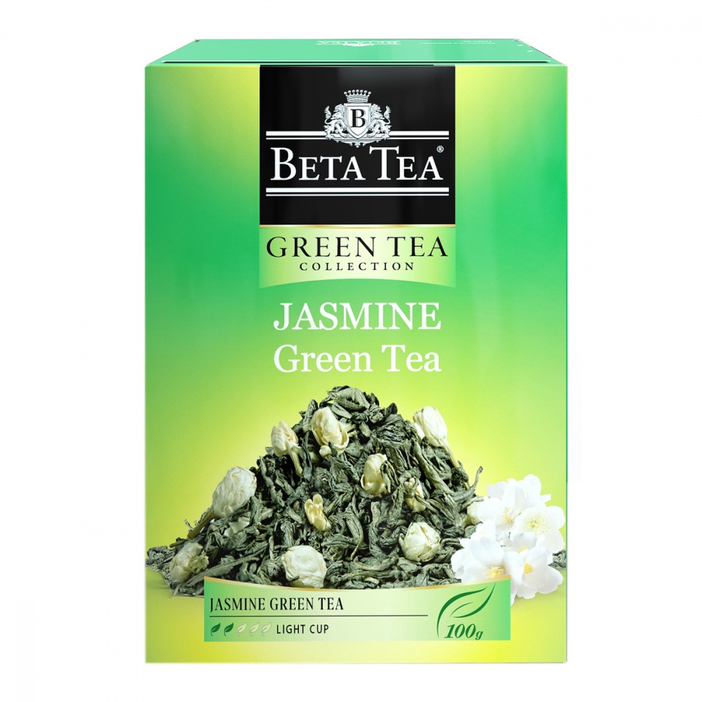 фото Чай beta tea зеленый с жасмином зеленый с жасмином 100 г