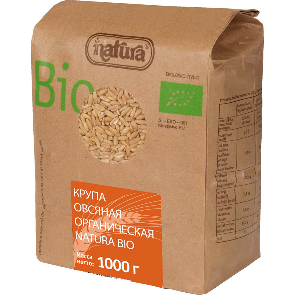 Овсяная каша bio natura