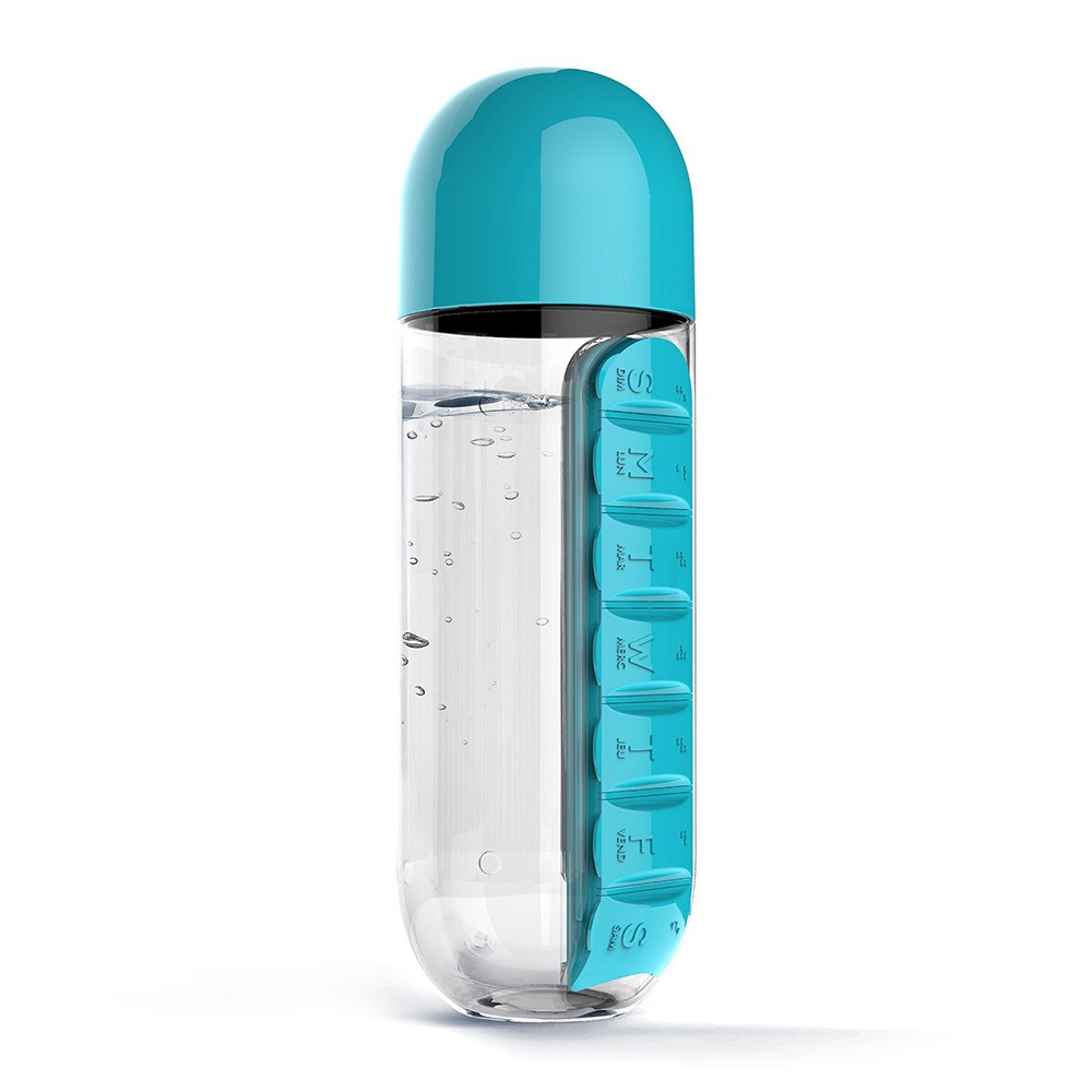 фото Бутылка asobu pill organizer bottle 600 мл blue