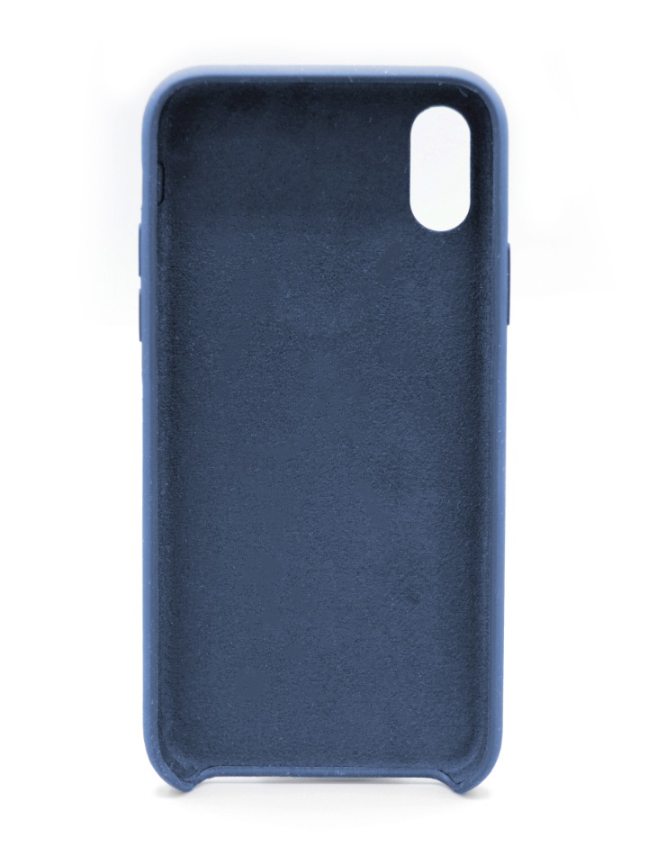 фото Чехол silicone case для iphone x blue innovation