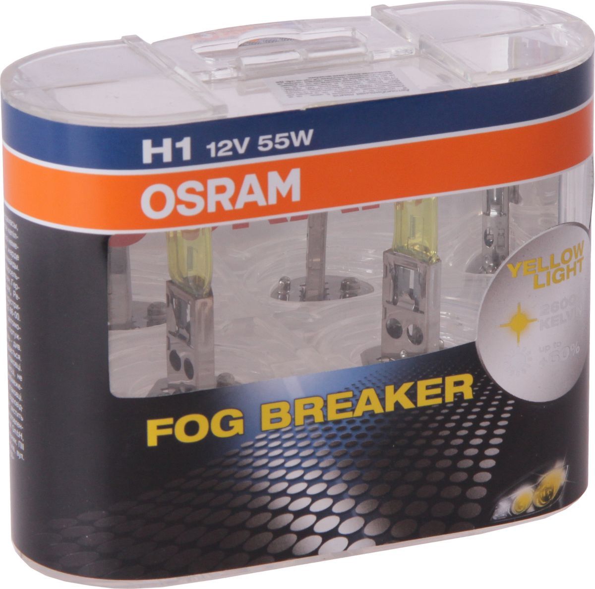 фото H1 (55w) 12v лампа fog breaker (к-кт 2шт) osram арт. 62150fbr-hcb