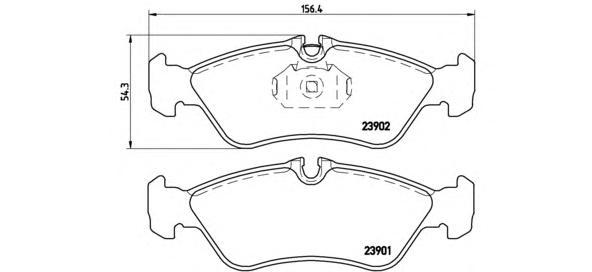 фото Комплект тормозных колодок brembo p50082