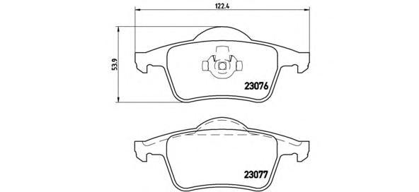 фото Комплект тормозных колодок brembo p86014