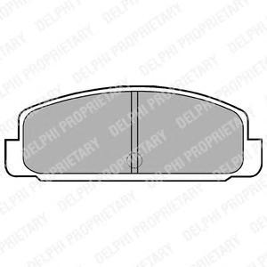 Комплект тормозных колодок Delphi LP401