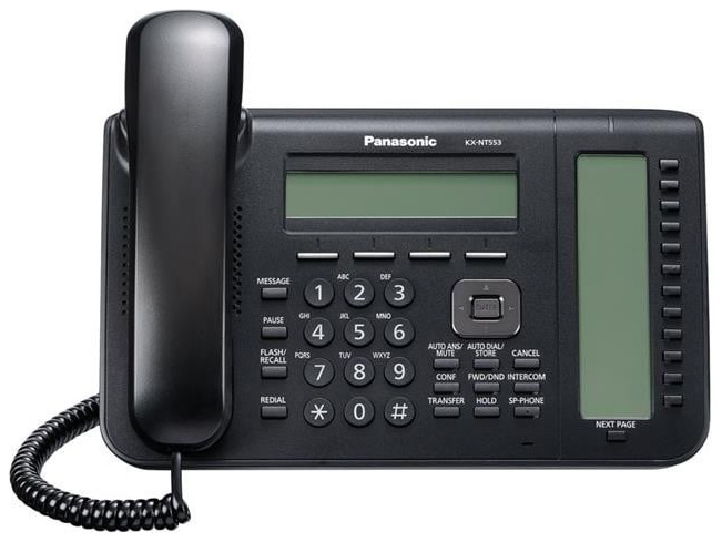 фото Ip-телефон panasonic kx-nt553ru-b черный