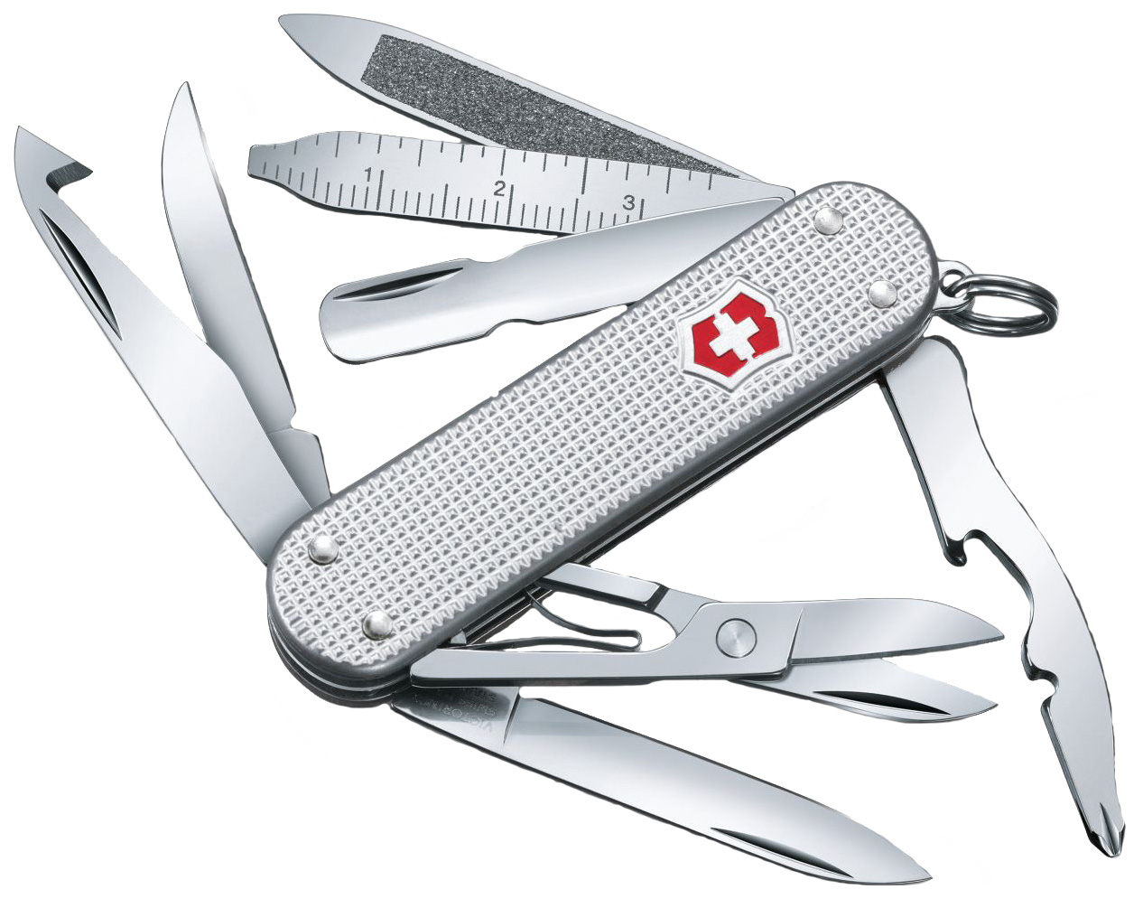 Мультитул Victorinox MiniChamp, серебристый, 14 опций