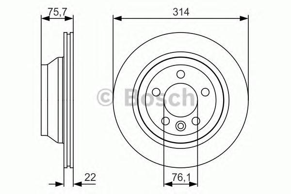 фото Тормозной диск bosch 0986479s54