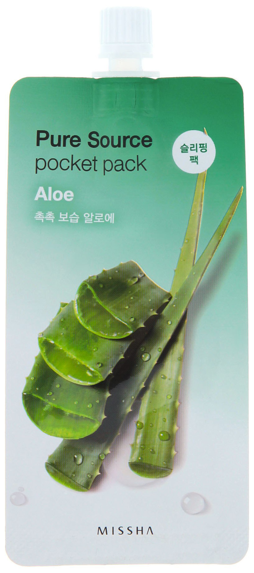 фото Маска для лица missha pure source pocket pack - aloe 10 мл