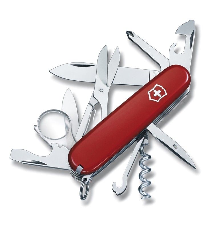 Мультитул Victorinox Explorer, красный, 16 опций