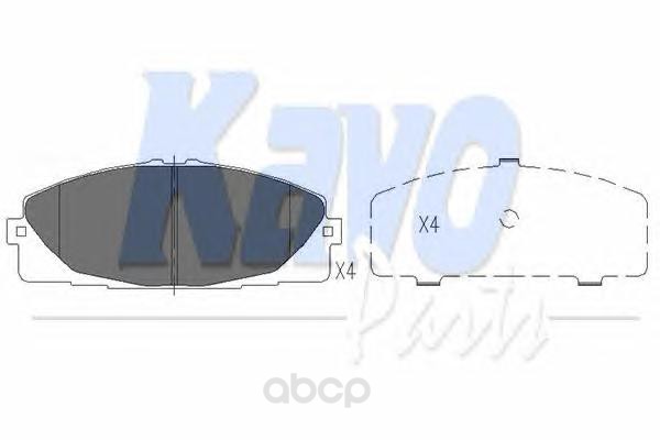 

Колодки тормозные kavo parts KBP9089