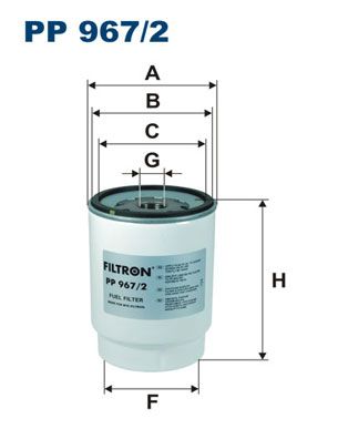 фото Фильтр топливный filtron pp967/2