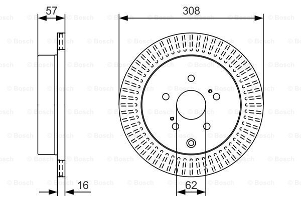 фото Тормозной диск bosch 0986479t16