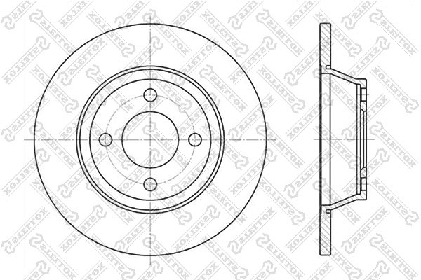 фото Тормозной диск stellox 6020-4741-sx
