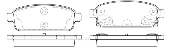 

Комплект тормозных колодок FIT FP1468