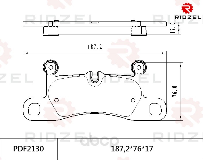 

Комплект тормозных колодок RIDZEL PDF2130
