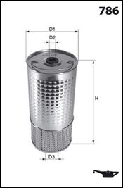 

Фильтр масляный MECAFILTER ELH4252