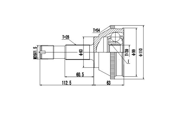 Шрус DYNAMATRIX DCV810013