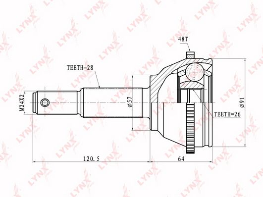 

Шрус LYNXauto CO-5905A