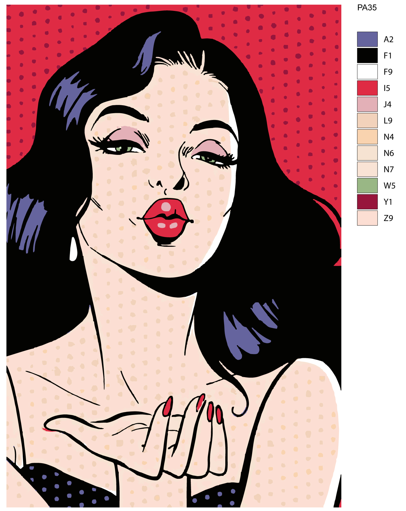 

Картина по номерам, 40 x 60, PA35, PA35