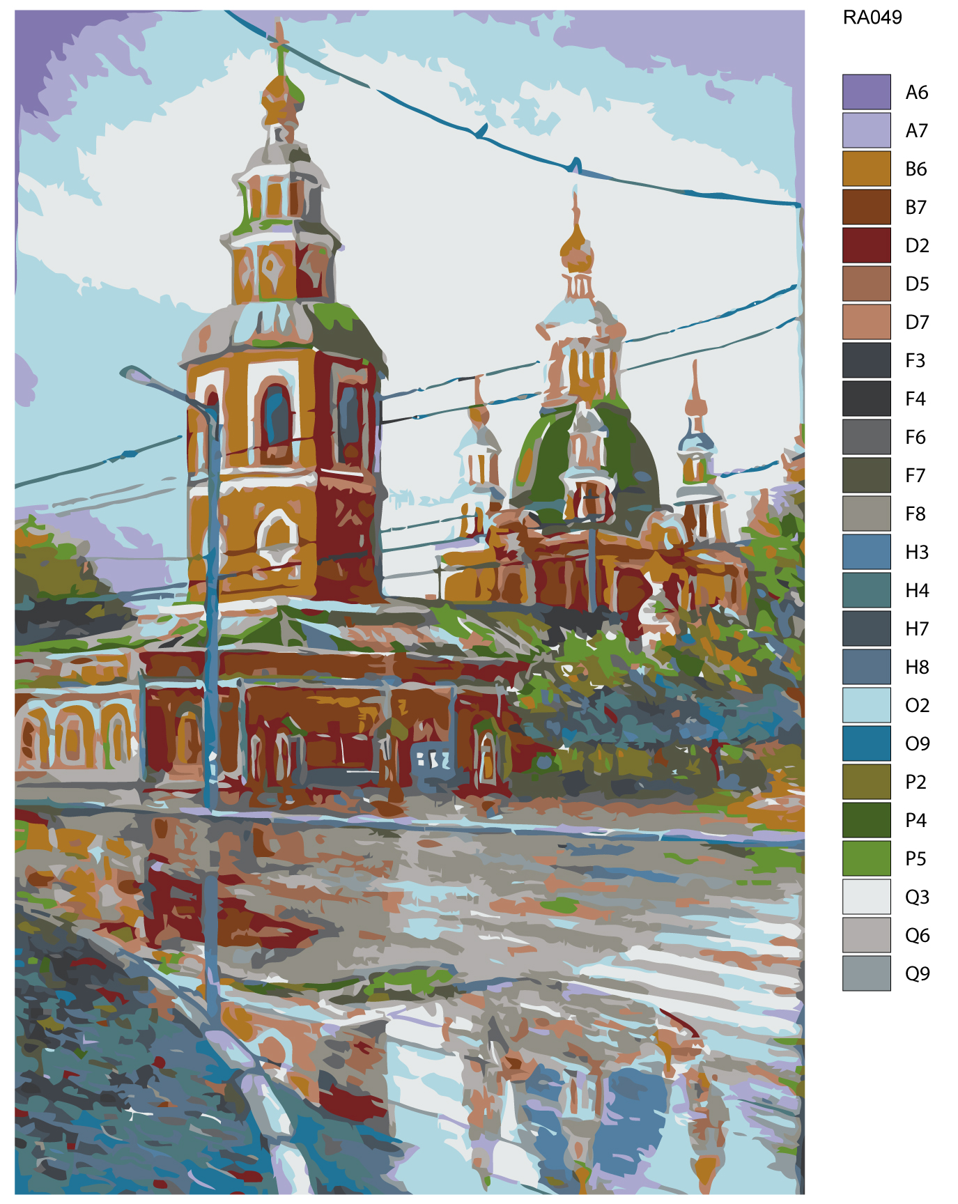 

Картина по номерам, 40 x 60, RA049, RA049