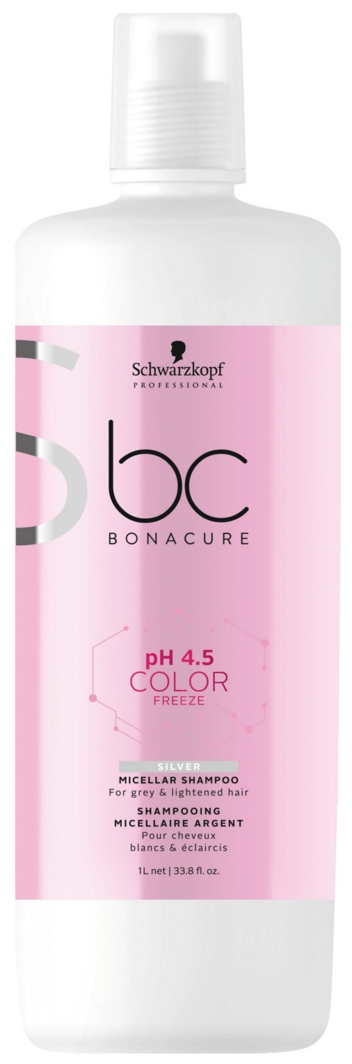 фото Шампунь schwarzkopf bc bonacure ph 4,5 color freeze с фиолетовым оттенком 1000 мл schwarzkopf professional