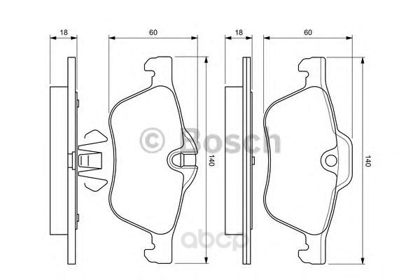 

Тормозные колодки Bosch передние 986424652