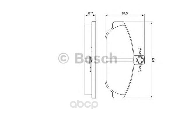 

Тормозные колодки Bosch передние 986467400