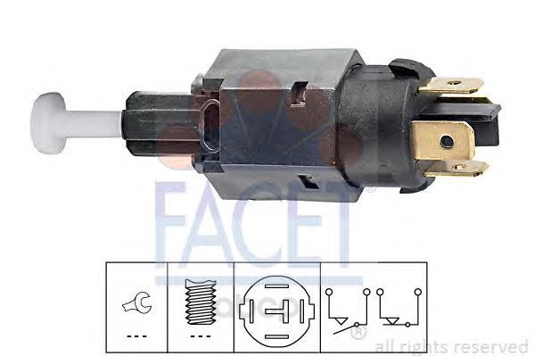 фото Датчик стоп-сигнала alfa romeo 164 87-98, 168 (164) facet 71065