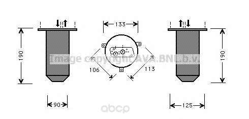 

Осушитель кондиционера Ava для BMW e39 2.0-4.0 1996-2003 BWD221