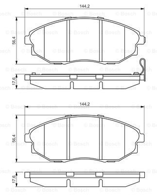 

Тормозные колодки Bosch дисковые 986495353