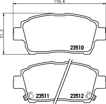 

Тормозные колодки HELLA PAGID/BEHR дисковые 8DB355027591