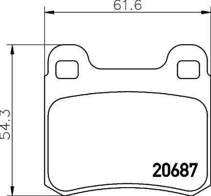 Тормозные колодки MINTEX дисковые MDB1560