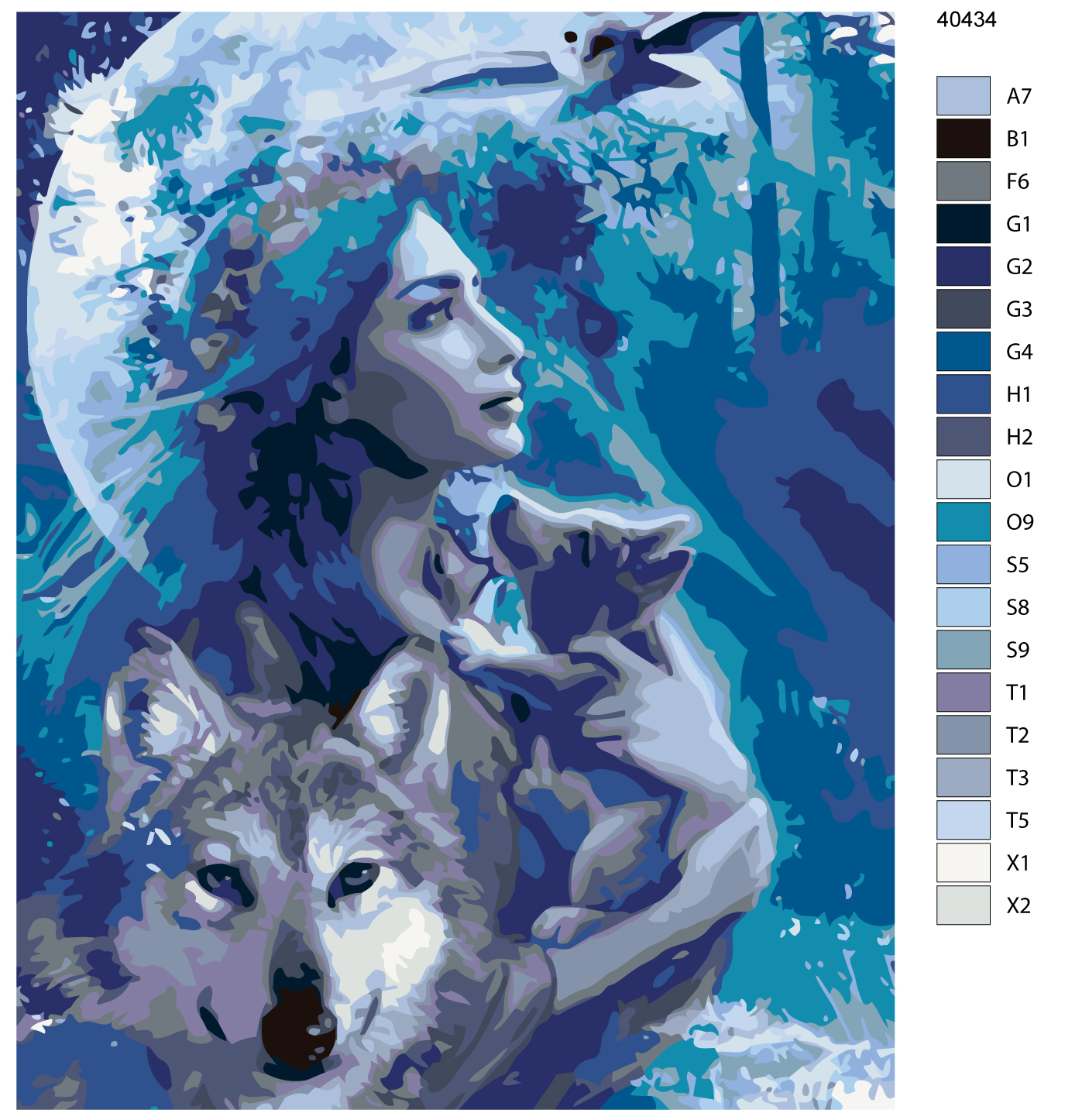 

Картина по номерам, 40 x 50, KTMK-40434, KTMK-40434