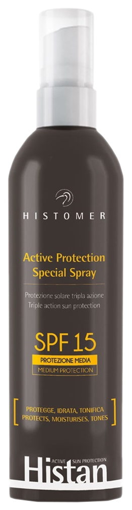 Спрей HISTOMER HISTAN ACTIVE PROTECTION SPF 15 histomer histan солнцезащитный спрей с эффектом лифтинга и антипигментации spf 15 200 0