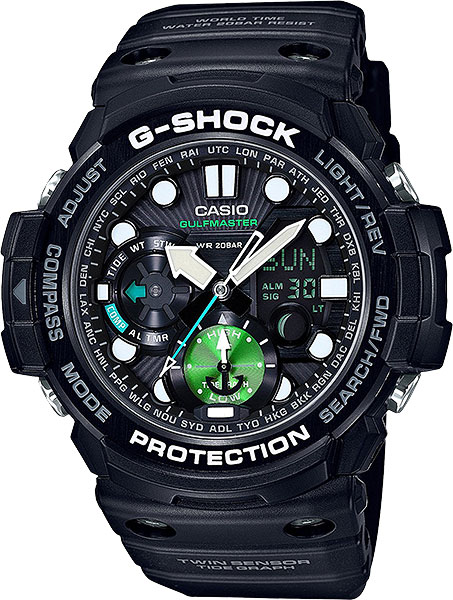 фото Японские наручные часы casio g-shock gn-1000mb-1a с хронографом