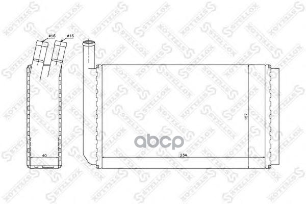 фото Радиатор печки stellox 1035018sx
