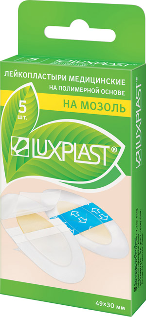 Купить Пластырь Luxplast мозольный гидроколлоидный прозрачный 5 шт.