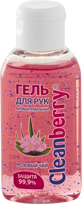 фото Гель для рук антибактериальный cleanberry "розовый чай" 60 мл