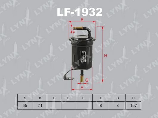 фото Топливный фильтр lynxauto lf-1932