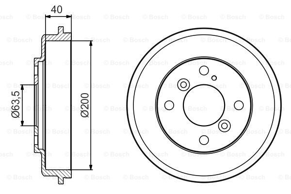 

Тормозной барабан BOSCH 0 986 477 240