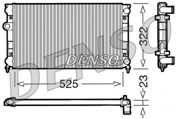 

Радиатор охлаждения двигателя DENSO DRM32006